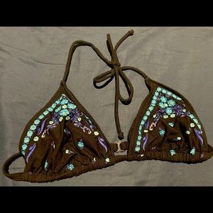 Y2K Floral Bikini Top